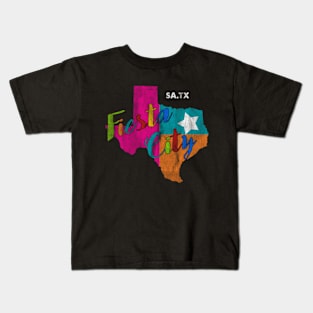 San Antonio Fiesta City Cinco De Mayo Fiesta Squad Texas Vintage Kids T-Shirt